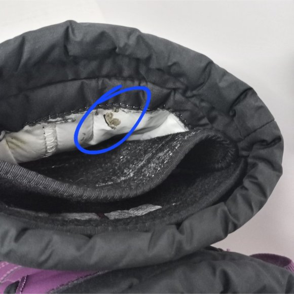 The North Face Alpenglow Waterproof Insulated Fuscha/Gray Snow Boots Girls 5 - Picture 8 of 12